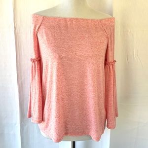 Halston Pink off shoulder Pink Top off shoulder S